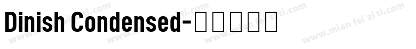 Dinish Condensed字体转换